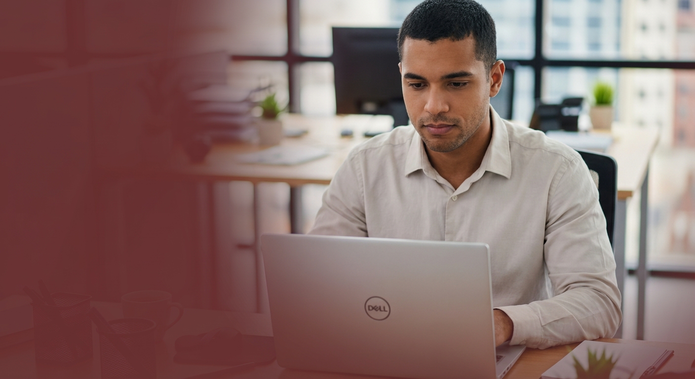 Office laptop setting